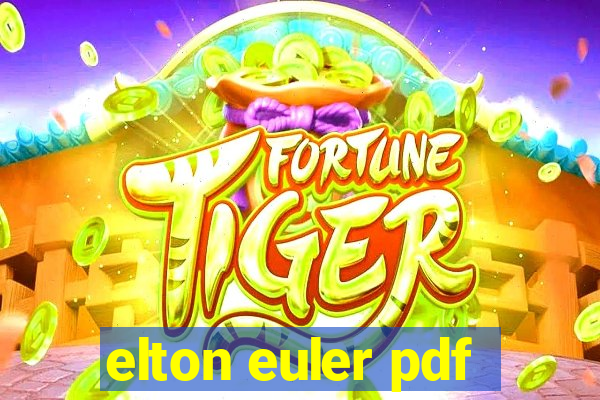 elton euler pdf